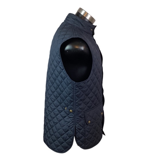 Belstaff Reversible Mens XL Quilted Snap Front Vest Navy - Picture 7 of 16